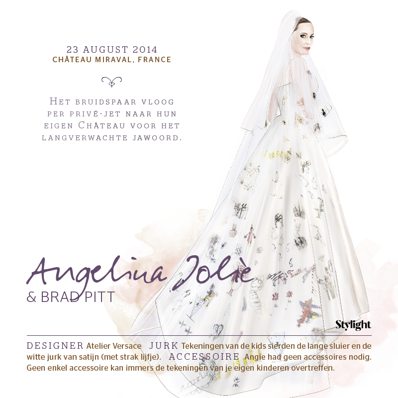 De 8 mooiste bruidsjurken Angelina Jolie in trouwjurk Stylight