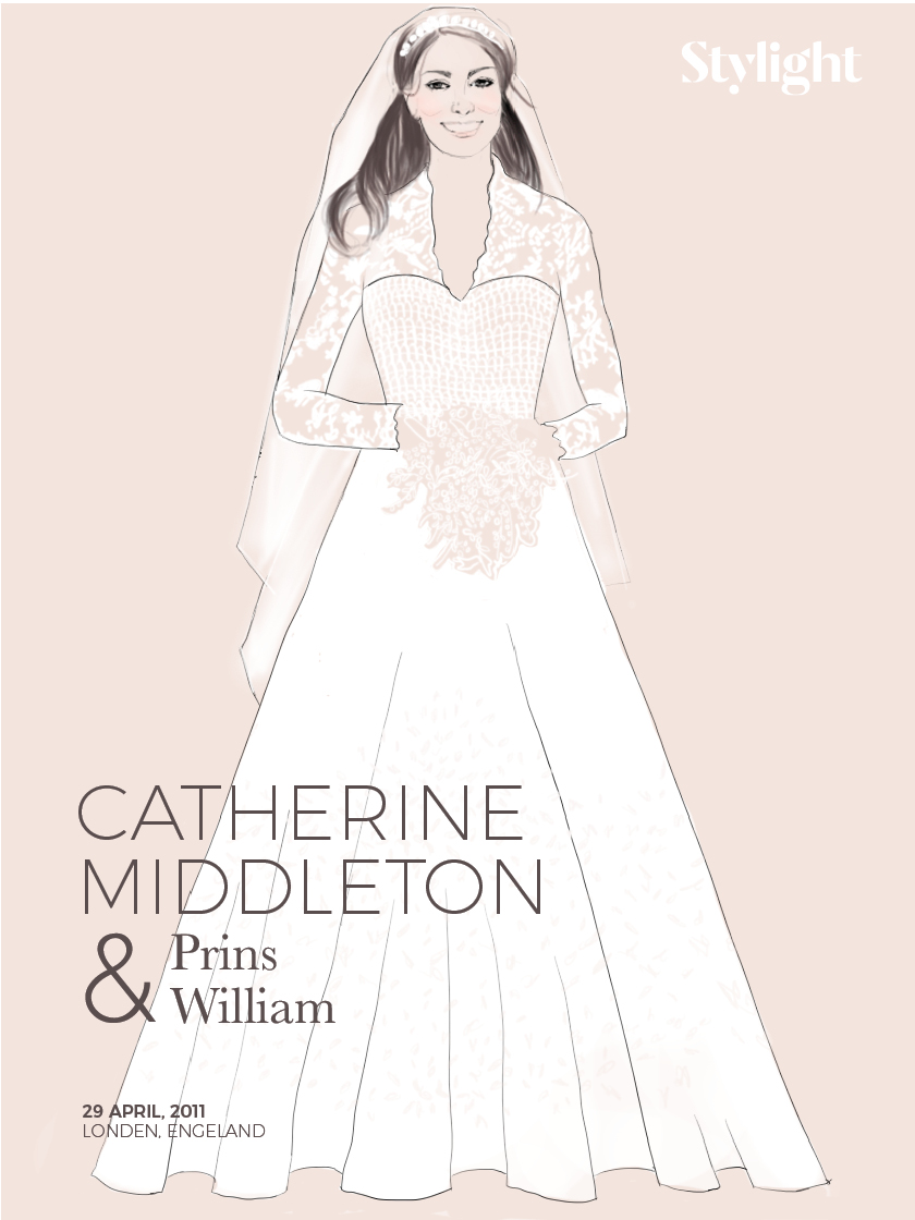 Memorabele trouwjurken Stylight Kate Middleton