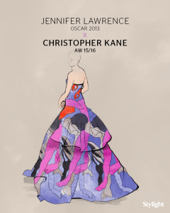 Stylight Oscar jurk met Christopher Kane print