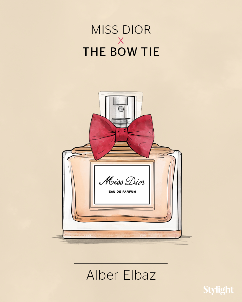 Stylight Miss Dior flacon met bow tie door Alber Elbaz