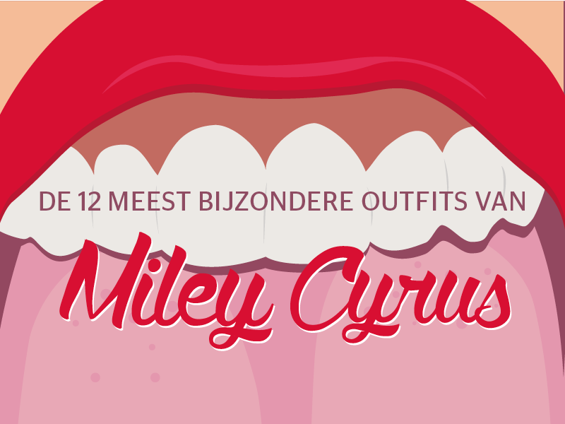 Stylight meest bijzondere outfits van Miley Cyrus grote mond met rode lippen