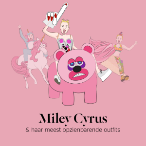 Miley Cyrus in bijzondere outfits op roze beer eenhoorn en ijsje door Stylight