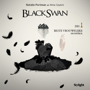 Oscars Stylight zwart balletpakje met veren Black Swan