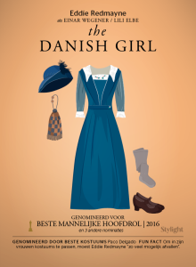 Stylight Oscars blauwe jurk met accessoires The Danish Girl