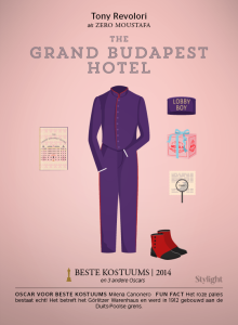 Stylight Oscars paars hoteluniform The Grand Budapest Hotel