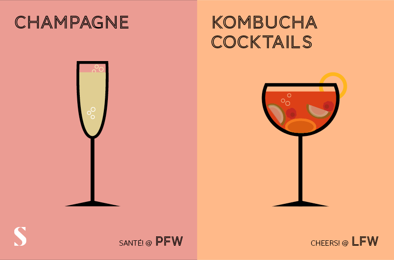 Stylight champagne versus cocktail