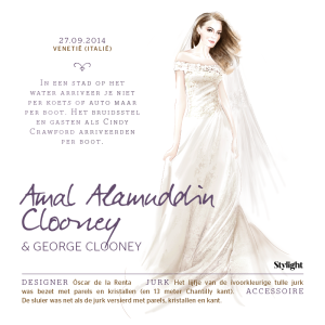 De 8 mooiste bruidsjurken Amal Clooney in trouwjurk Stylight