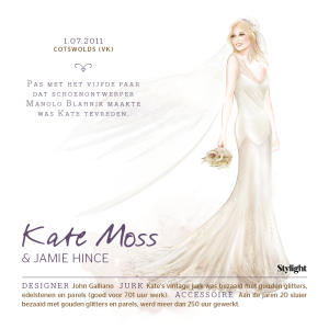 De 8 mooiste bruidsjurken Kate Moss in trouwjurk Stylight