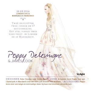 De 8 mooiste bruidsjurken Poppy Delevingne in trouwjurk Stylight