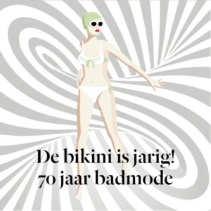 Stylight 70e jarige bikini viert feest model in witte bikini